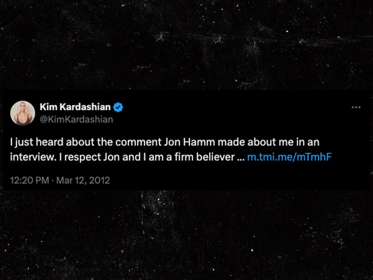 kim kardashian x about jon hamm