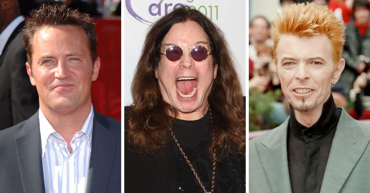 Photo of Matthew Perry, Ozzy Osbourne, David Bowie