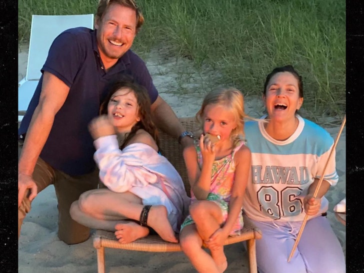 Drew Barrymore and her 2 daughters