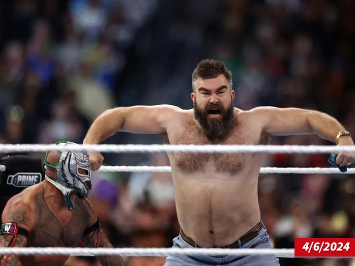 Jason Kelce At WrestleMania 40