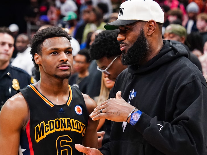 lebron james and bronny james