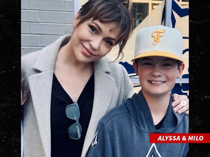 alyssa milano and milo