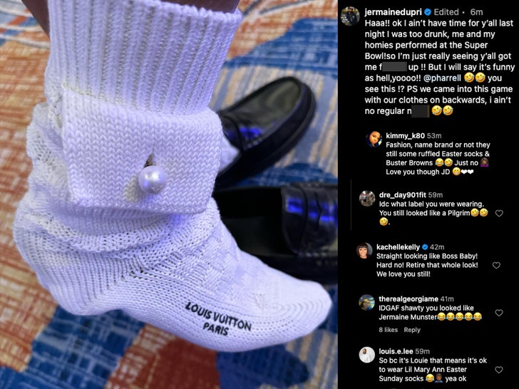 Jermaine Dupri superbowl outfit