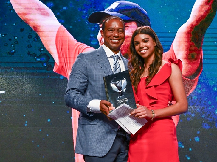 Tiger Woods And Sam Together