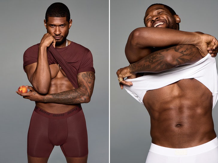 usher skims shirtless 2