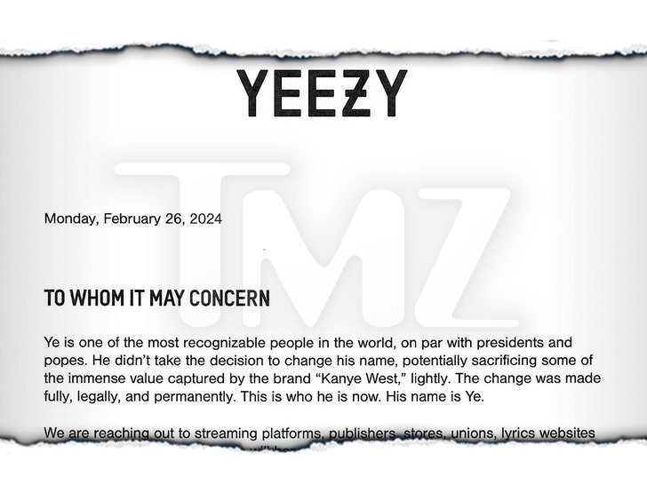yeezy statement