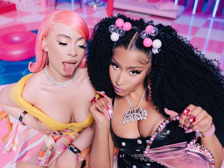 Ice Spice & Nicki Minaj Dolled Up For Barbie World