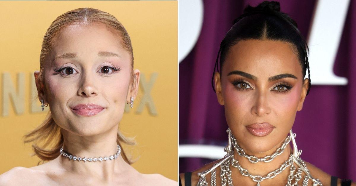 picture of Ariana Grande and Kim Kardashian