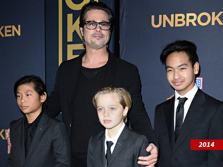brad pitt kids