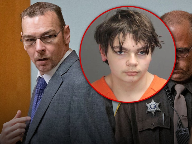 Ethan Crumbley and jared crumbley mug shot getty 1