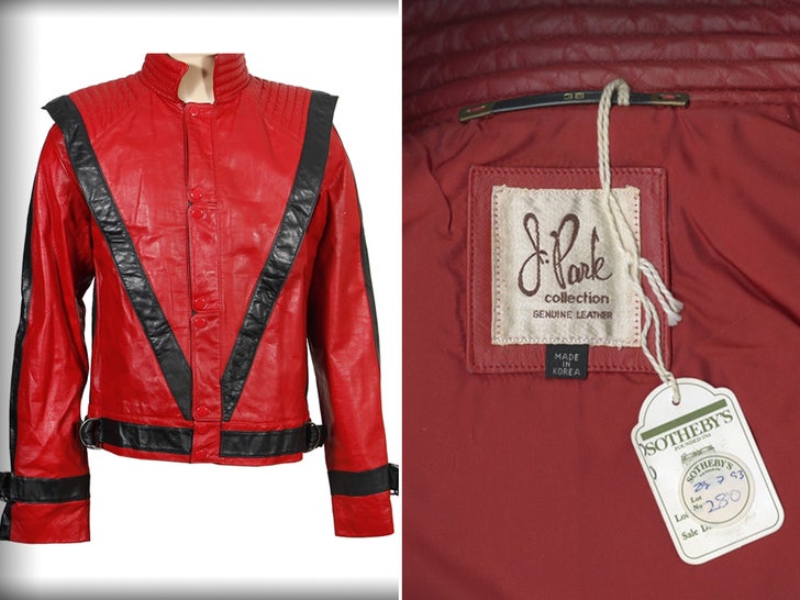 Michael JAckson Thriller Jacket side by side
