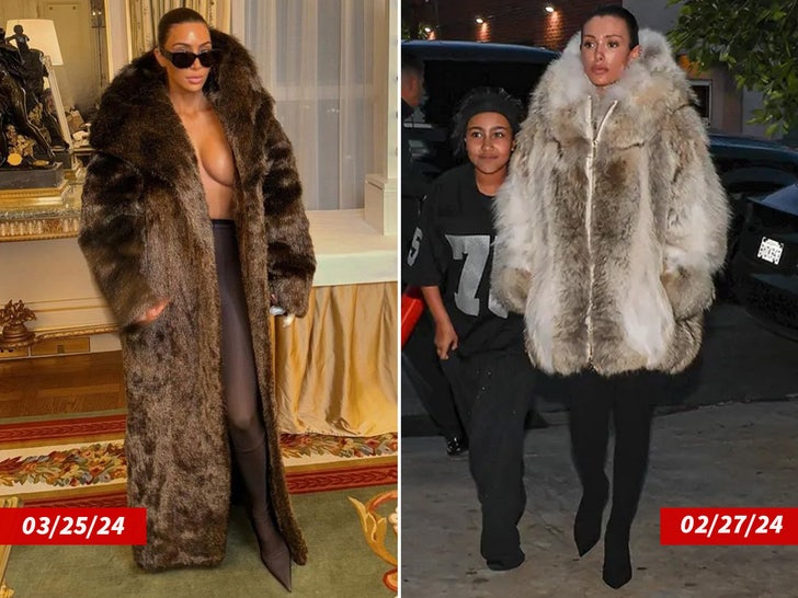 Kim K Bianca C side by side