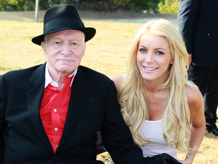 Hugh Hefner and Crystal Harris