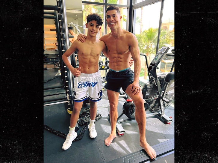 ronaldo and son abs 2