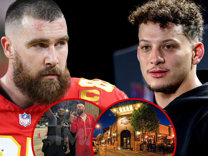 Travis Kelce patrick mahomes Granfalloon Restaurant and Bar