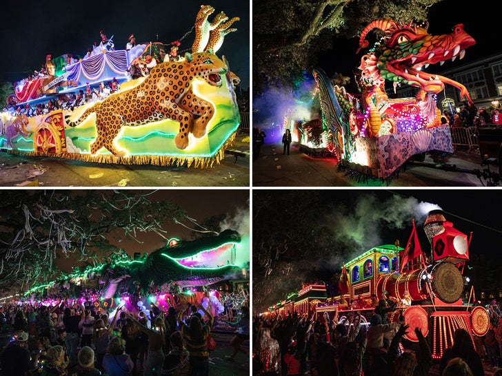 Flashy Floats From Mardi Gras 2024