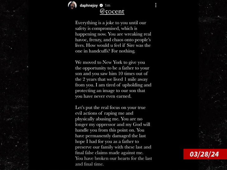 Daphne Accuses 50 Cent