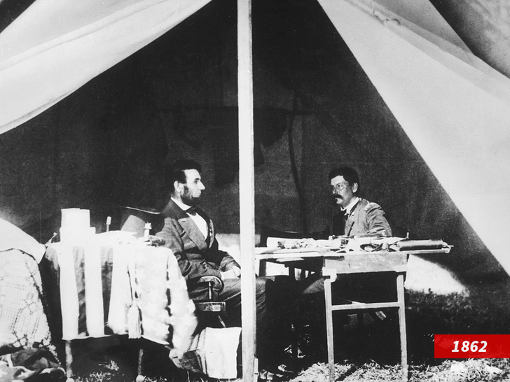 50bf0ee441584c0fbcaa78a164656fe1_md Abraham Lincoln at the Army of Potomac camp during Civil War