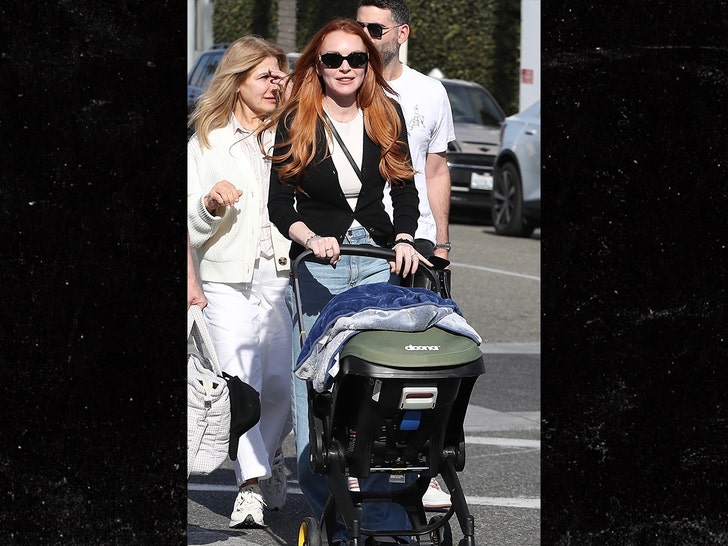 lindsay lohan con su bebé
