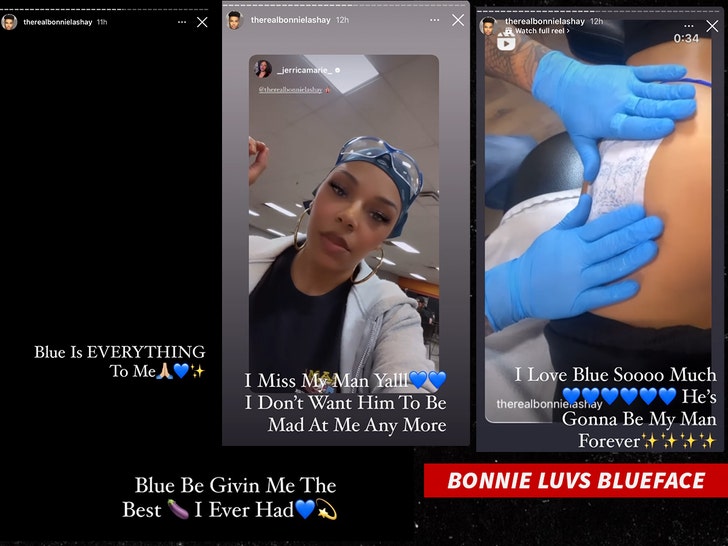 Bonnie Luvs Blueface instagram posts