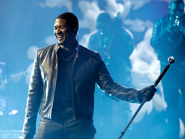 Usher Performance Photos