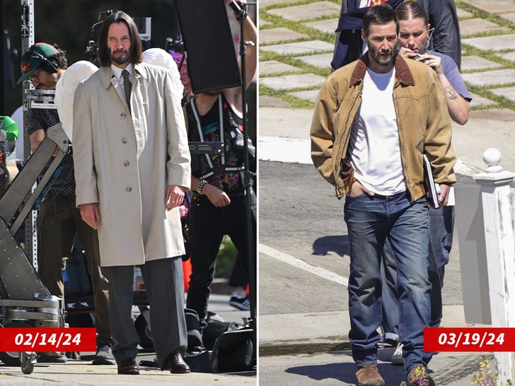 Keanu Reeves side by side