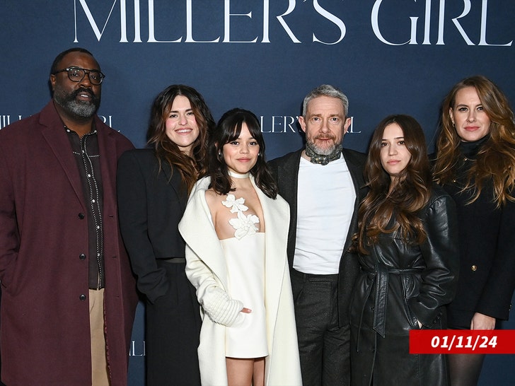 Martin Freeman and Jenna Ortega