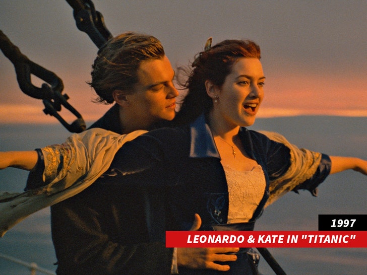 kate winslet and leonardo dicaprio in titanic