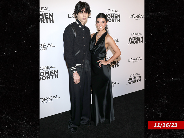 Charli D'Amelio and Landon Barker