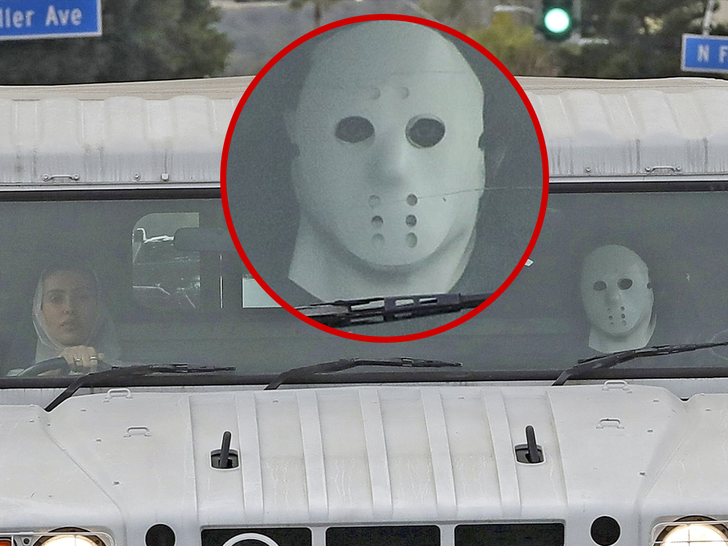 Kanye West Wears Hockey Mask Again During Music Video Shoot