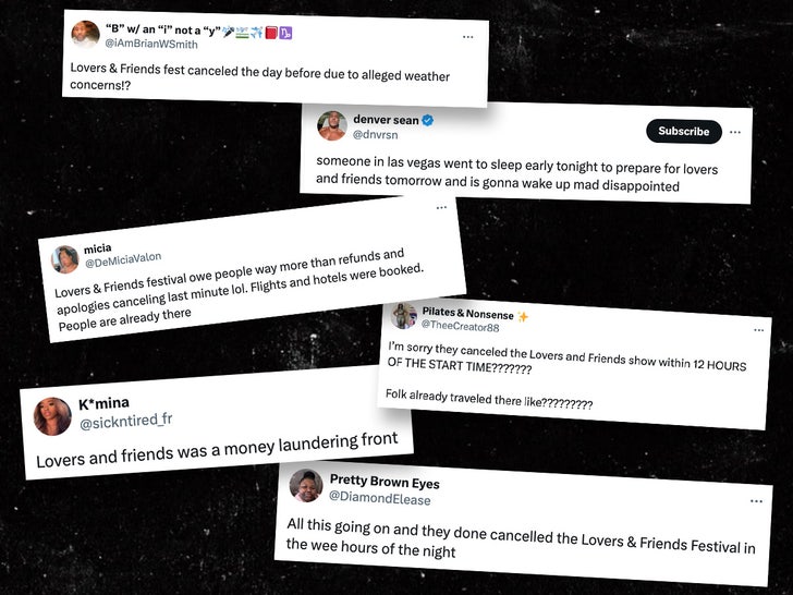 Lovers and Friends Tweets