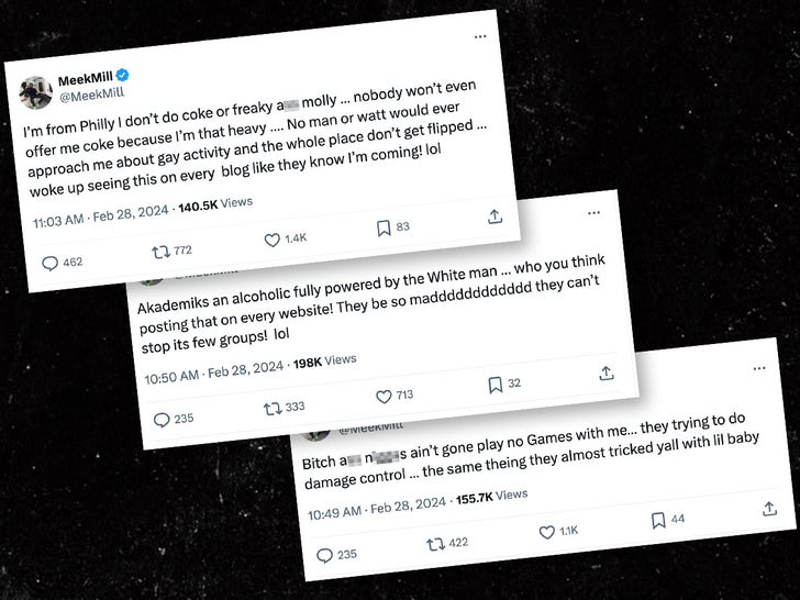 Meek Mill Fires Back At Akademiks on X