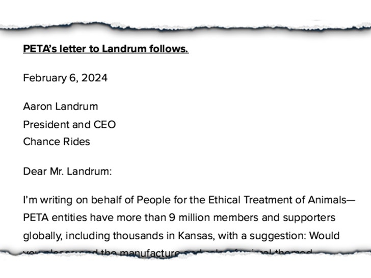 PETAs letter to Landrum doc launch]