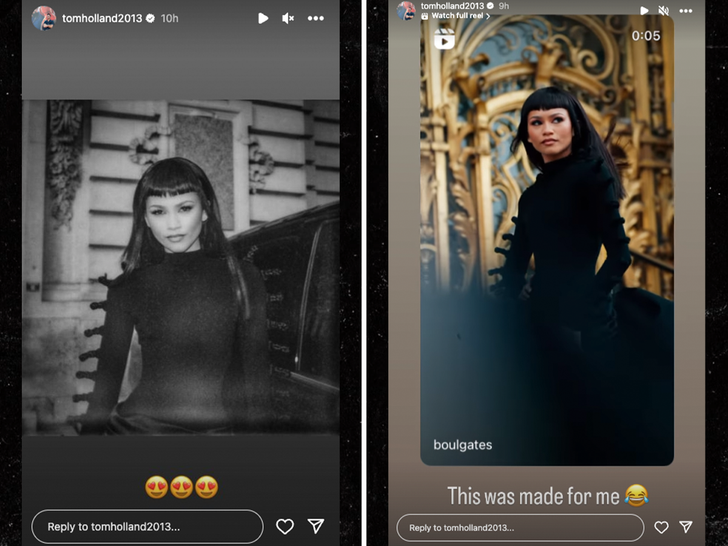 tom holland instagram story  zendaya