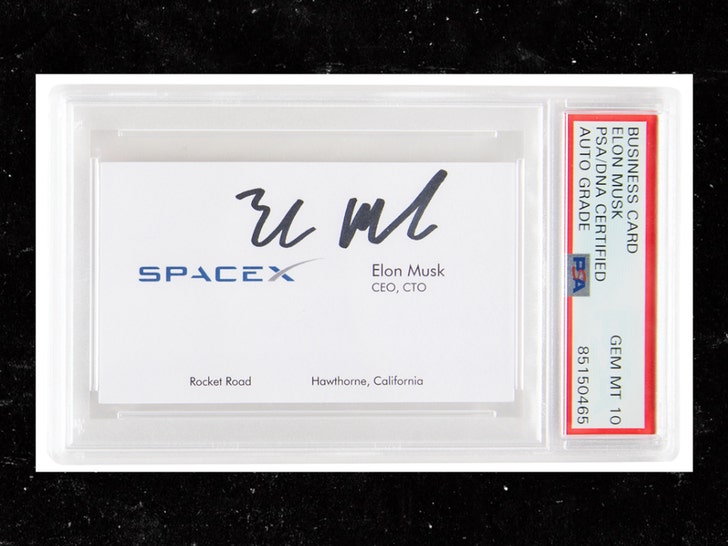 elon musk business card psa 10 rrauction