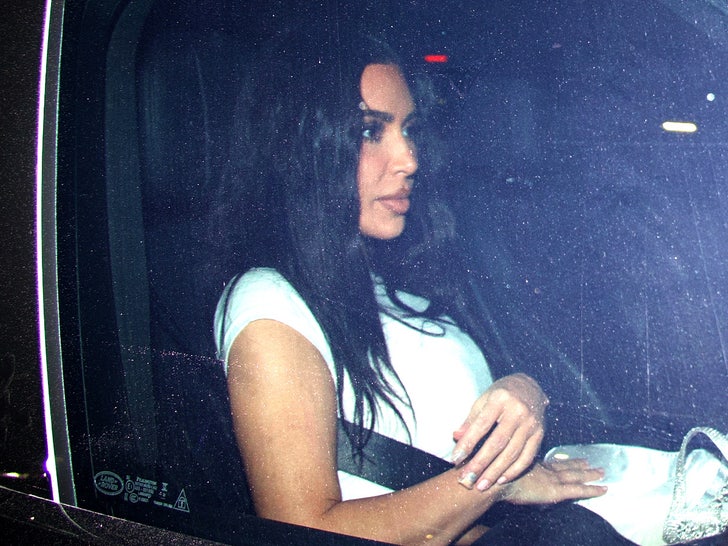 Kim Kardashian llegando a Rolling Loud