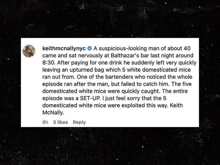 Keith McNally Insta Commen