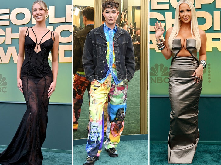 Social Media Influencers At People's Choice Awards 2024