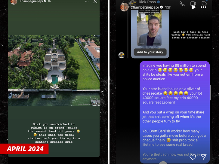 rick ross and drake instagram