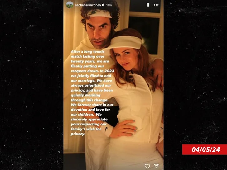 sacha baron cohen and isla fisher divorce