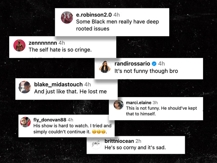 Jerrod Carmichael instagram comments