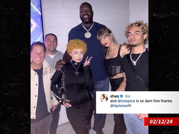 ice spice shaq and taylor swif