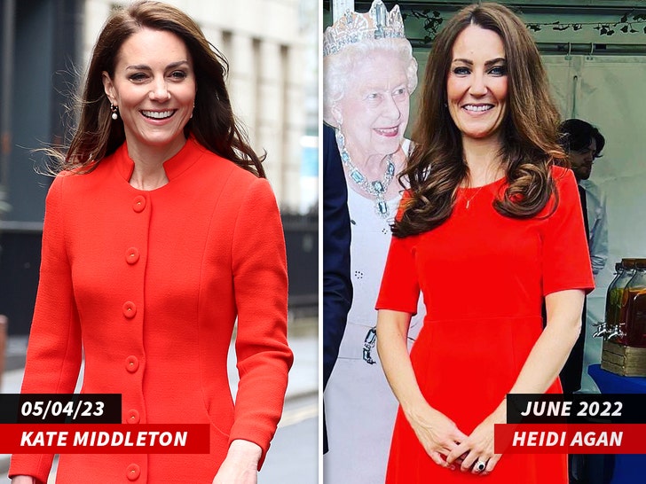 Heidi Agan kate middleton comparison side by side