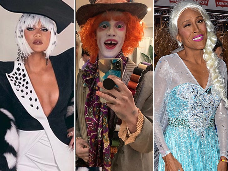 Stars Dressed As Disney Characters