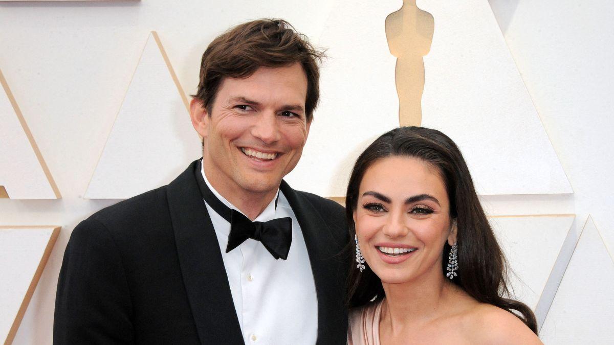 Image of Ashton Kutcher laughed off viral rumors that he and Mila Kunis don’t shower.