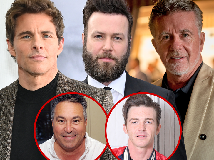 James Marsden, Taran Killam, and Alan Thicke, apoyan a Brian Peck