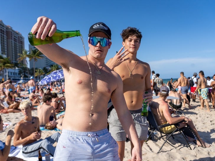 College Spring Breakers Hit Florida Beaches