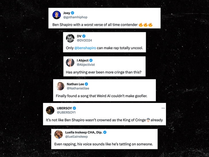 ben shapiro rap reactions twitter 1