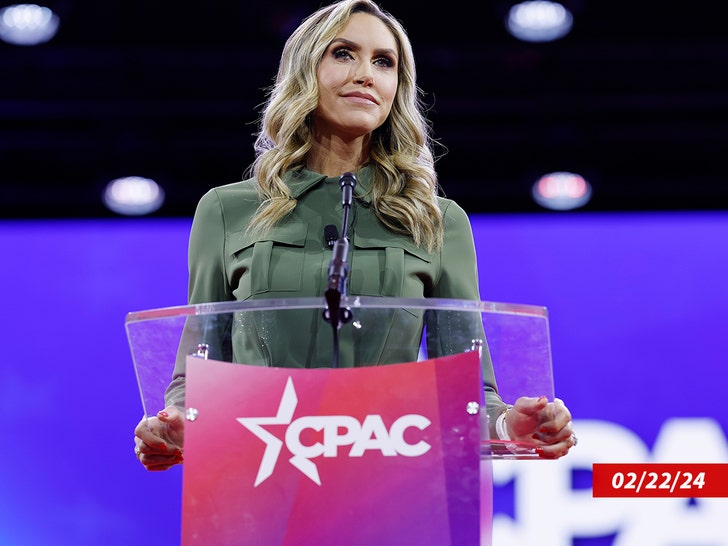 Lara Trump on stage