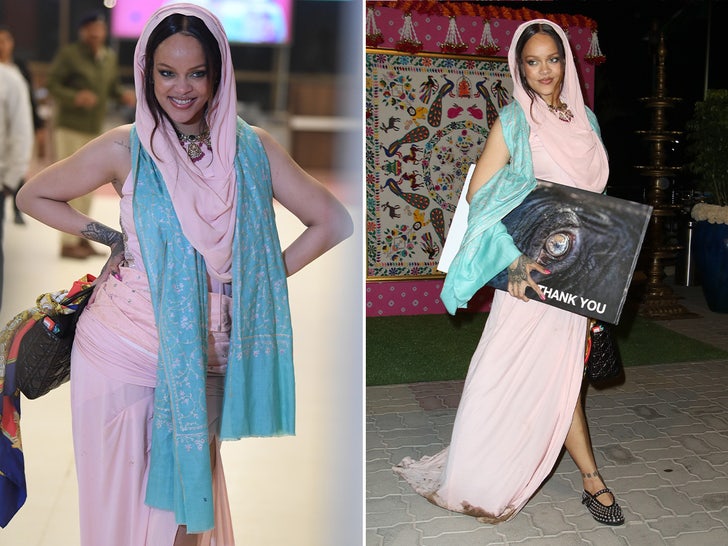 Rihanna Departs Her Indian Wedding Performance